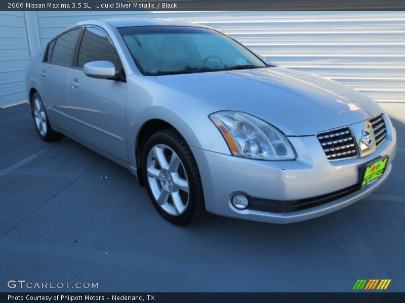 Liquid Silver Metallic / Black 2006 Nissan Maxima 3.5 SL