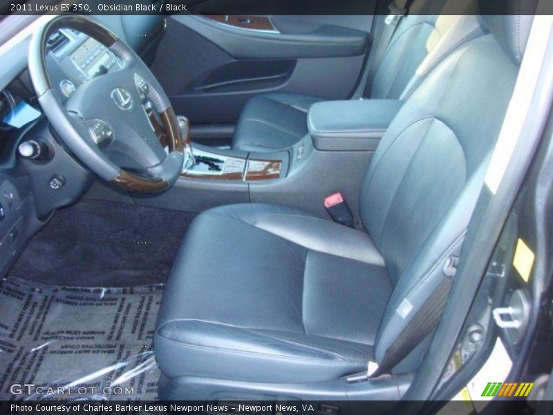 Obsidian Black / Black 2011 Lexus ES 350