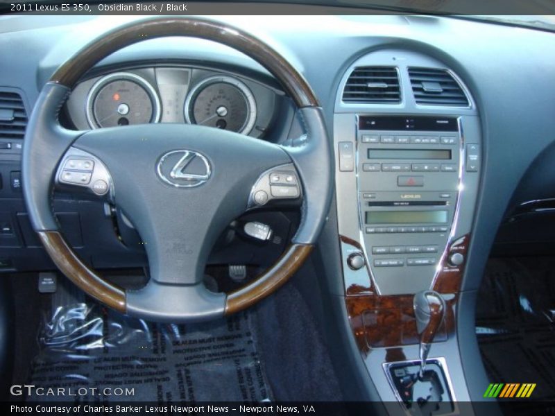 Obsidian Black / Black 2011 Lexus ES 350