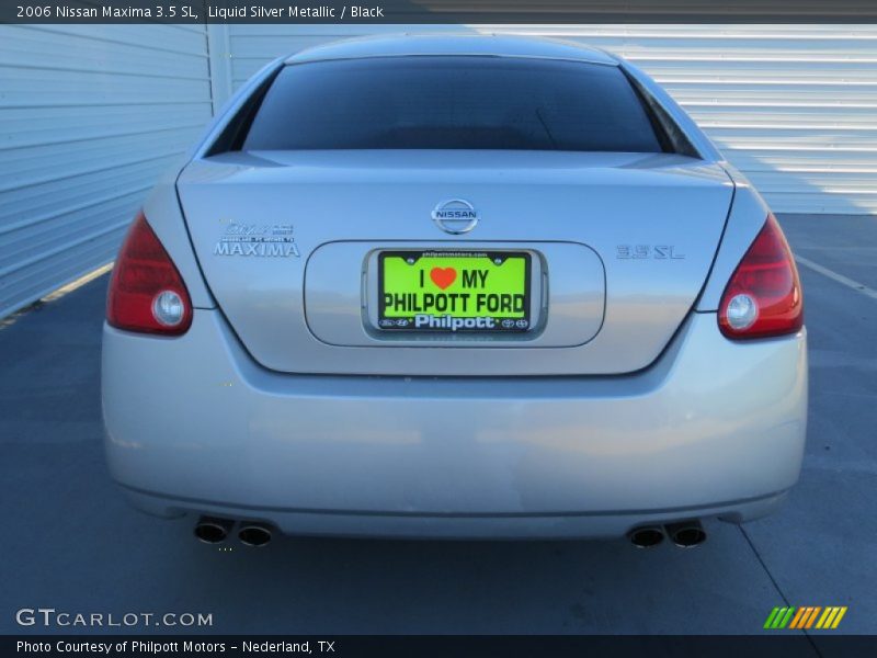 Liquid Silver Metallic / Black 2006 Nissan Maxima 3.5 SL