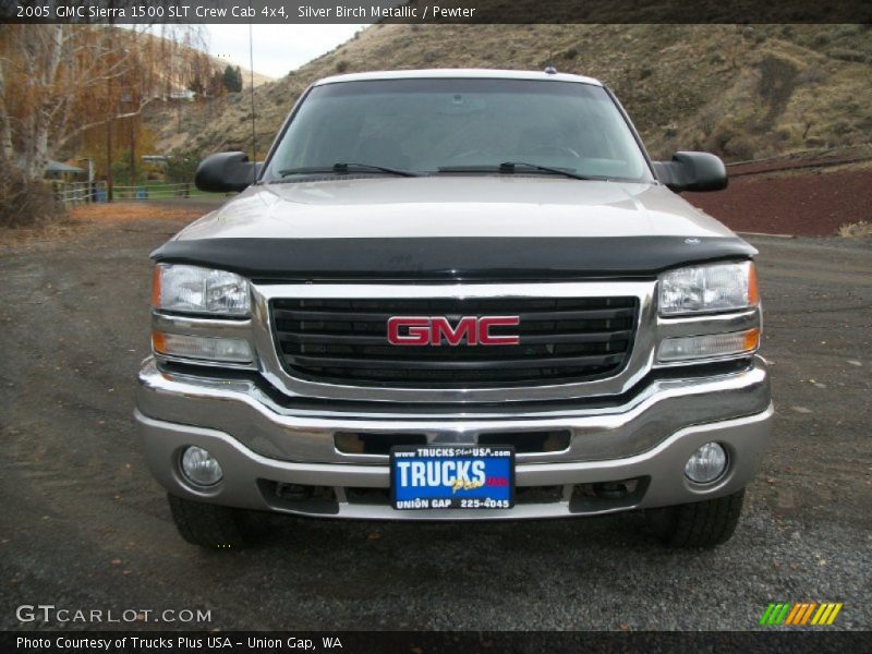 Silver Birch Metallic / Pewter 2005 GMC Sierra 1500 SLT Crew Cab 4x4