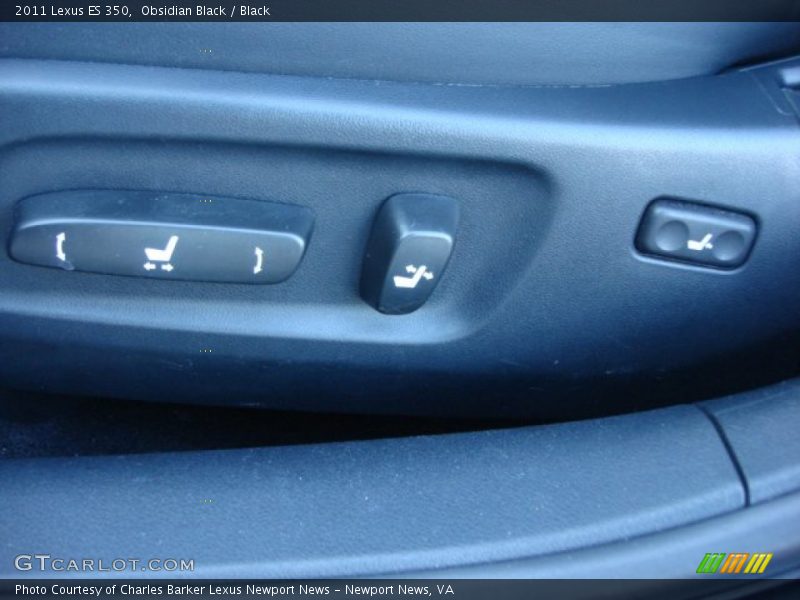 Obsidian Black / Black 2011 Lexus ES 350