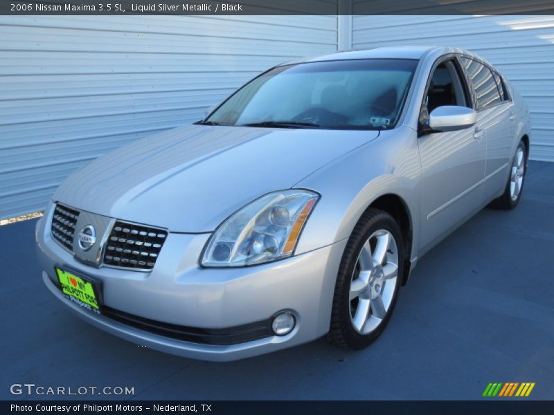 Liquid Silver Metallic / Black 2006 Nissan Maxima 3.5 SL