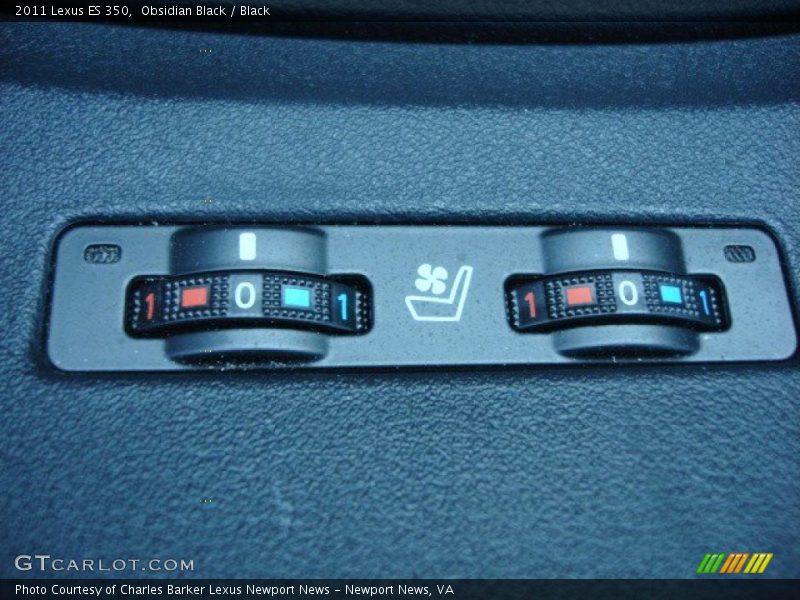 Obsidian Black / Black 2011 Lexus ES 350