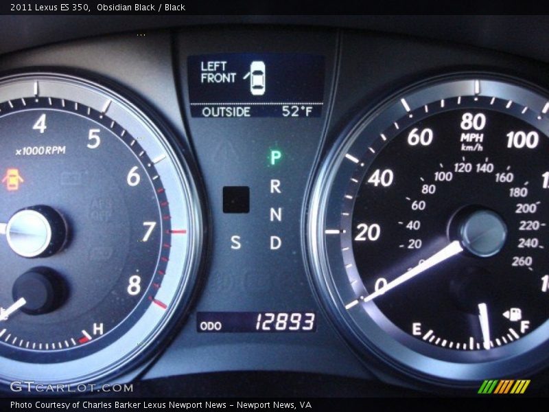 Obsidian Black / Black 2011 Lexus ES 350