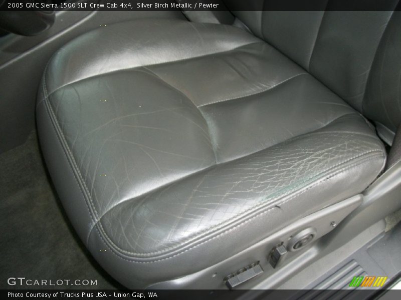 Silver Birch Metallic / Pewter 2005 GMC Sierra 1500 SLT Crew Cab 4x4