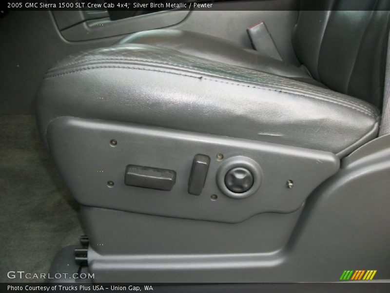 Silver Birch Metallic / Pewter 2005 GMC Sierra 1500 SLT Crew Cab 4x4