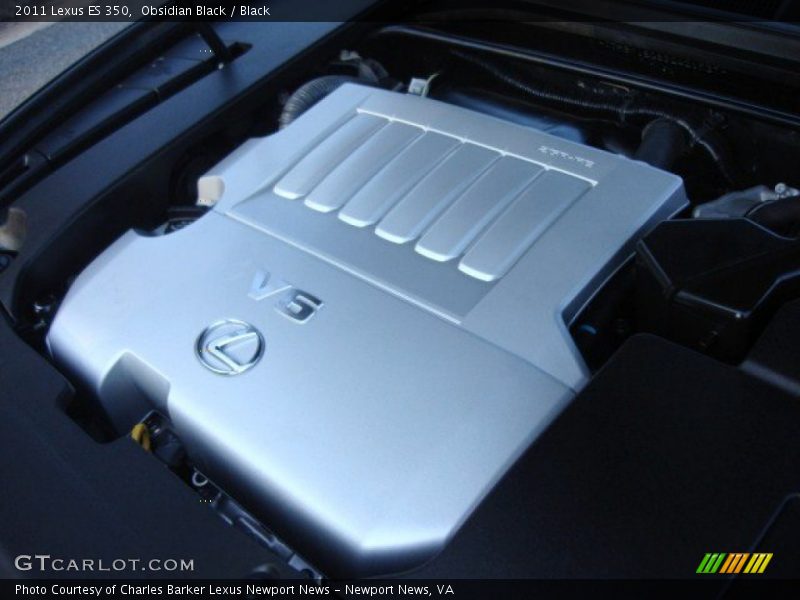 Obsidian Black / Black 2011 Lexus ES 350