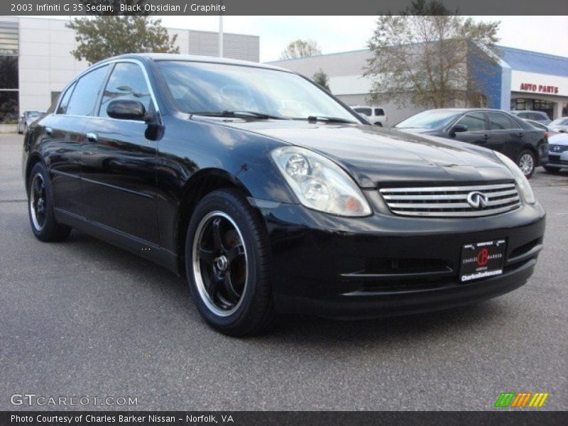 Black Obsidian / Graphite 2003 Infiniti G 35 Sedan
