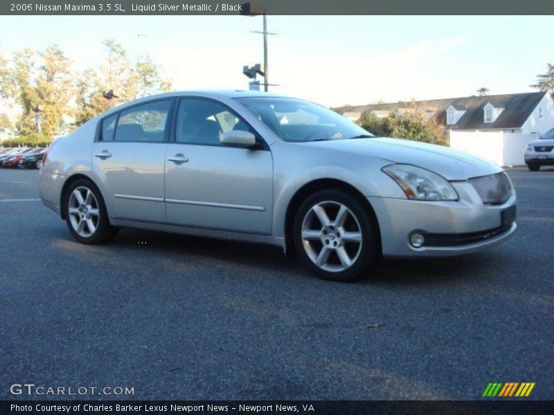 Liquid Silver Metallic / Black 2006 Nissan Maxima 3.5 SL