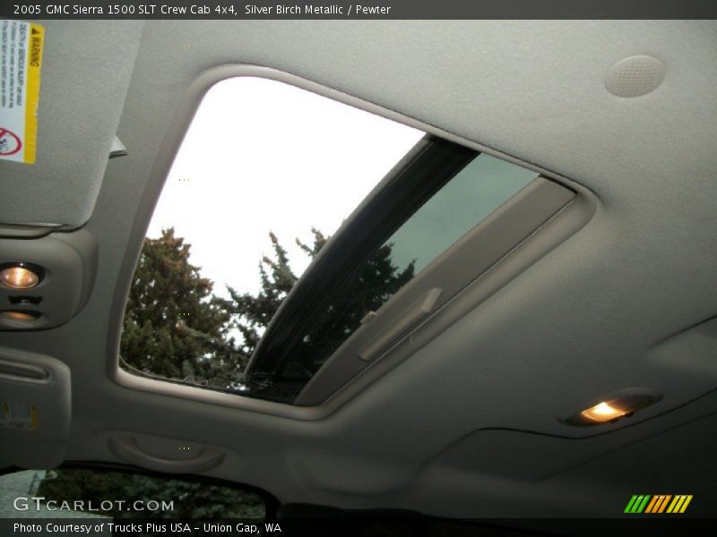 Silver Birch Metallic / Pewter 2005 GMC Sierra 1500 SLT Crew Cab 4x4