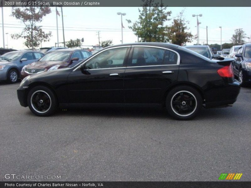 Black Obsidian / Graphite 2003 Infiniti G 35 Sedan