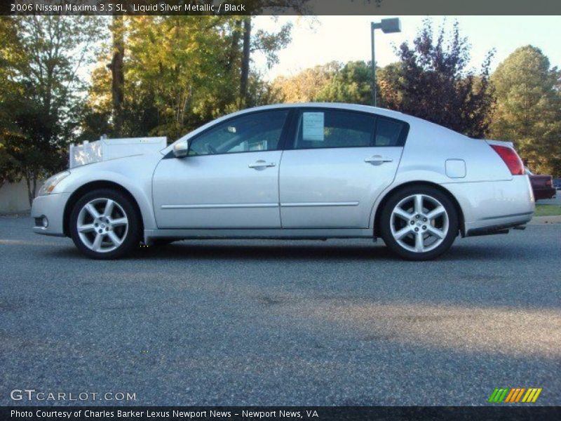 Liquid Silver Metallic / Black 2006 Nissan Maxima 3.5 SL