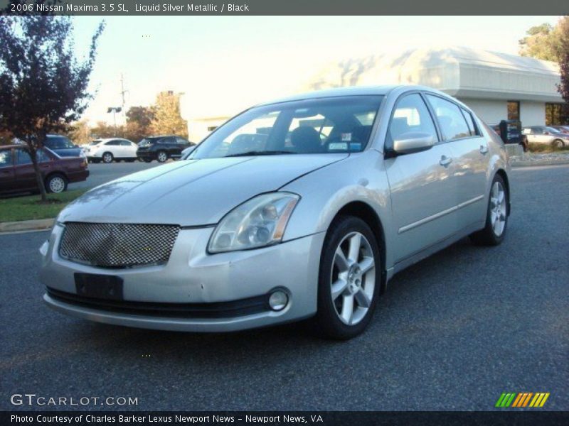 Liquid Silver Metallic / Black 2006 Nissan Maxima 3.5 SL