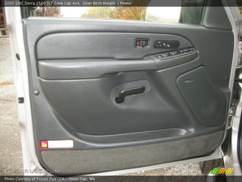 Silver Birch Metallic / Pewter 2005 GMC Sierra 1500 SLT Crew Cab 4x4