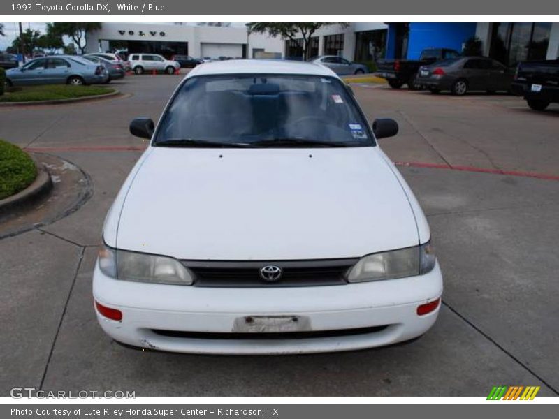 White / Blue 1993 Toyota Corolla DX