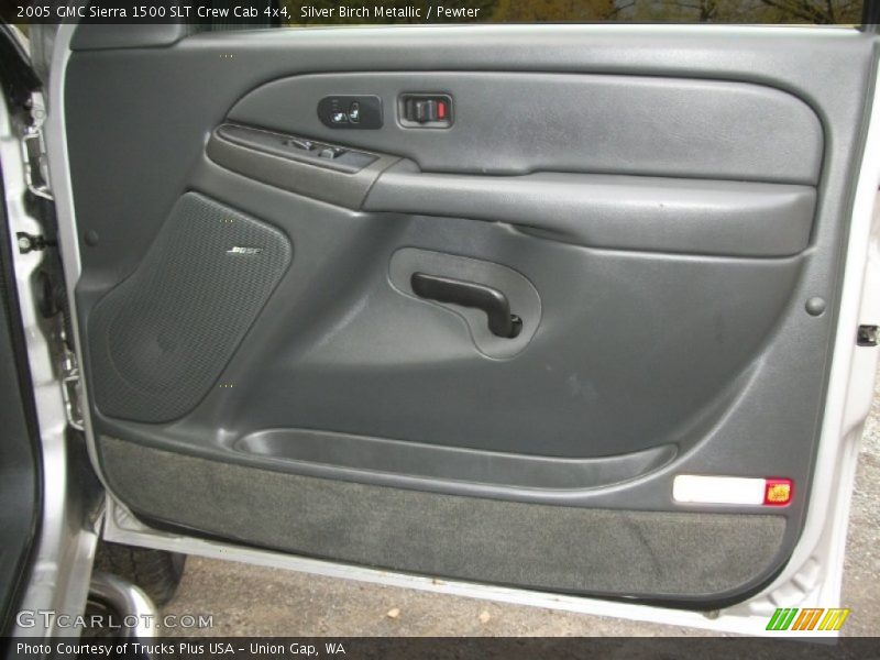 Silver Birch Metallic / Pewter 2005 GMC Sierra 1500 SLT Crew Cab 4x4