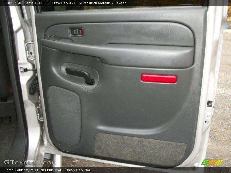 Silver Birch Metallic / Pewter 2005 GMC Sierra 1500 SLT Crew Cab 4x4