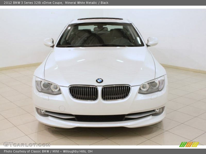 Mineral White Metallic / Black 2012 BMW 3 Series 328i xDrive Coupe