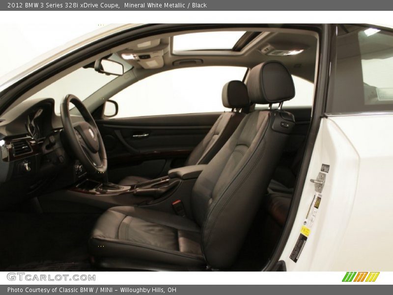 Mineral White Metallic / Black 2012 BMW 3 Series 328i xDrive Coupe
