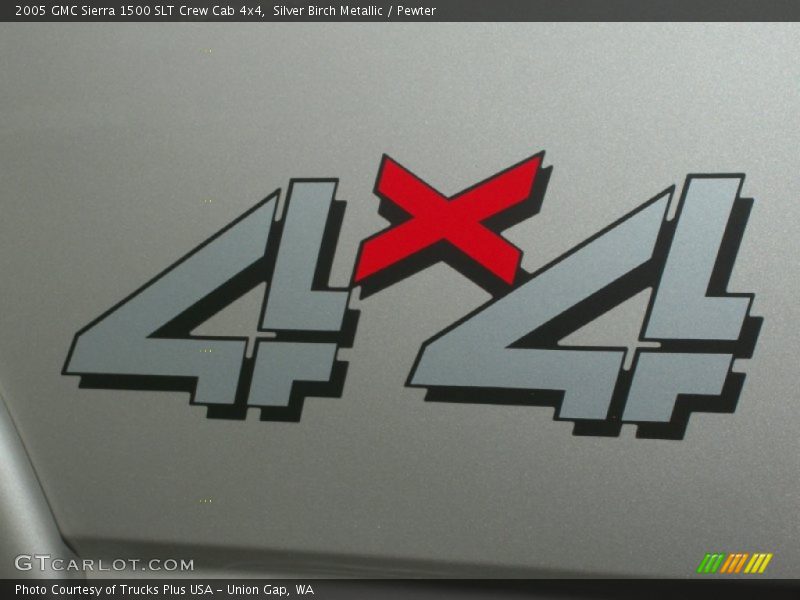 Silver Birch Metallic / Pewter 2005 GMC Sierra 1500 SLT Crew Cab 4x4