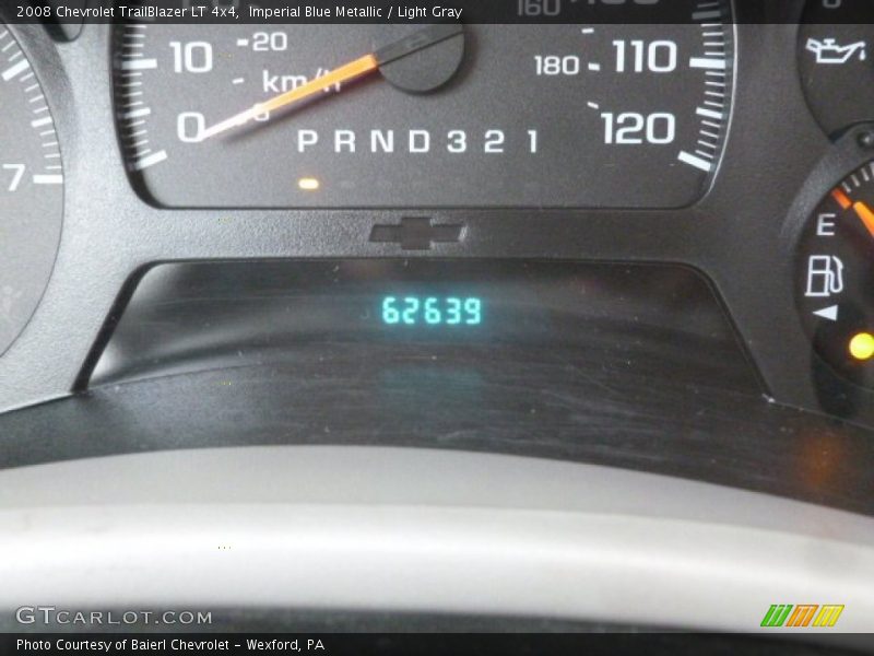 Imperial Blue Metallic / Light Gray 2008 Chevrolet TrailBlazer LT 4x4