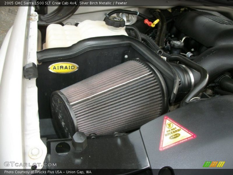 Silver Birch Metallic / Pewter 2005 GMC Sierra 1500 SLT Crew Cab 4x4