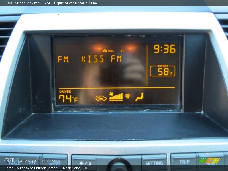 Liquid Silver Metallic / Black 2006 Nissan Maxima 3.5 SL