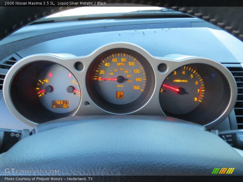 Liquid Silver Metallic / Black 2006 Nissan Maxima 3.5 SL