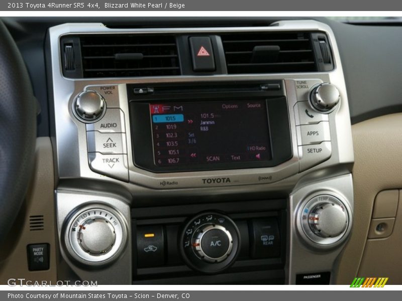 Blizzard White Pearl / Beige 2013 Toyota 4Runner SR5 4x4