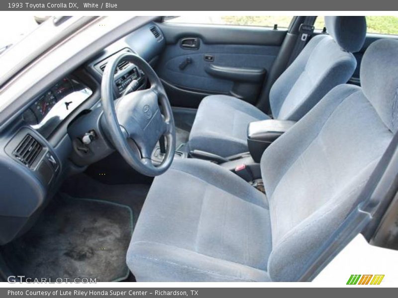 White / Blue 1993 Toyota Corolla DX