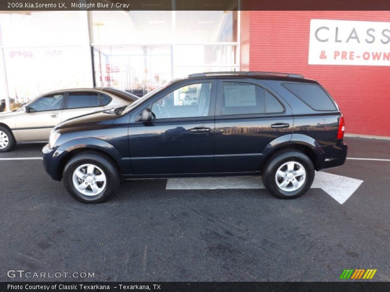 Midnight Blue / Gray 2009 Kia Sorento LX