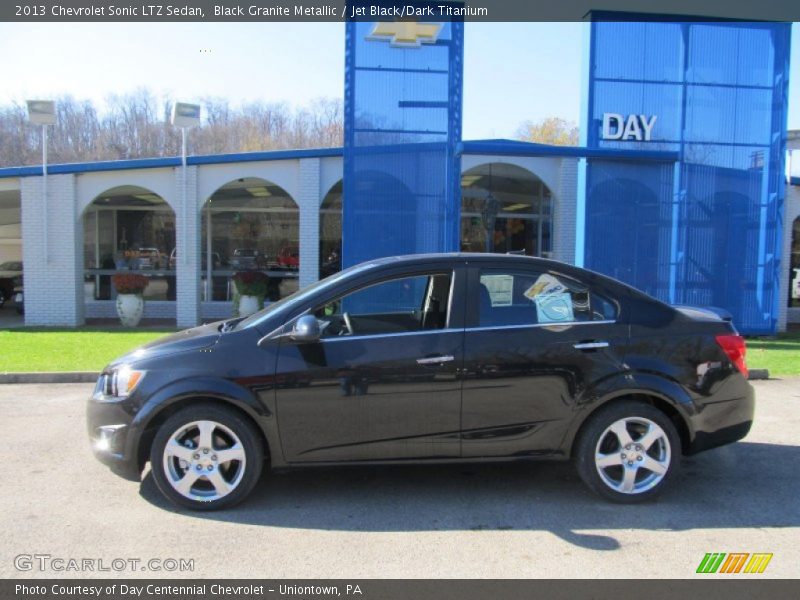 Black Granite Metallic / Jet Black/Dark Titanium 2013 Chevrolet Sonic LTZ Sedan