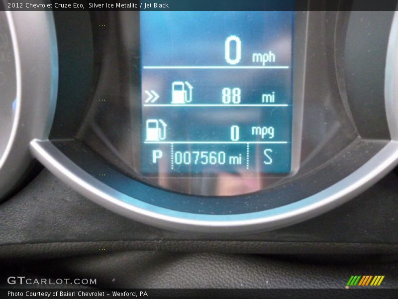 Silver Ice Metallic / Jet Black 2012 Chevrolet Cruze Eco