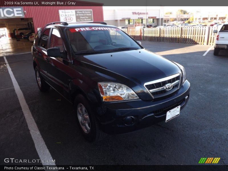 Midnight Blue / Gray 2009 Kia Sorento LX