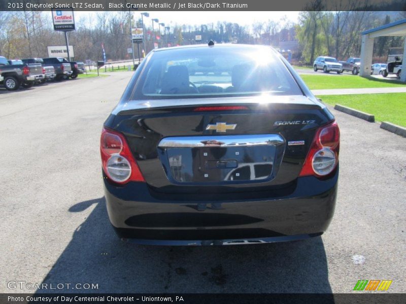 Black Granite Metallic / Jet Black/Dark Titanium 2013 Chevrolet Sonic LTZ Sedan