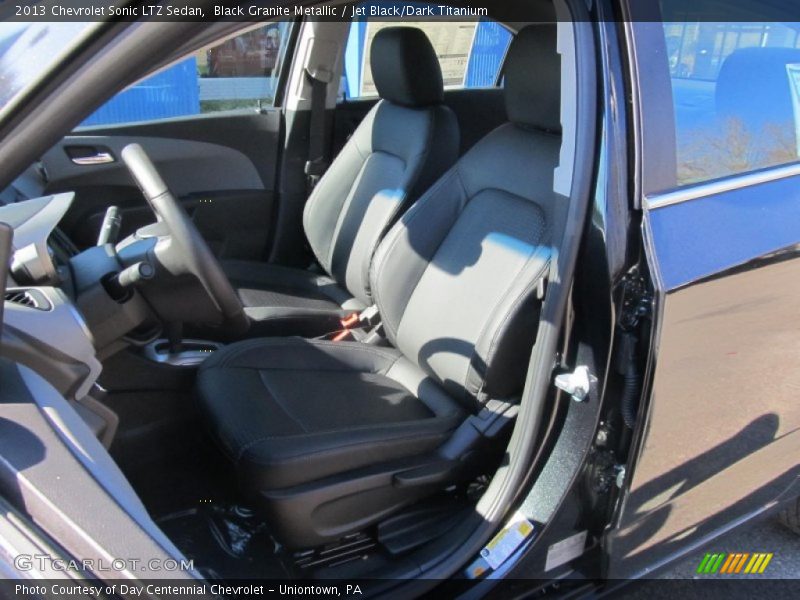 Black Granite Metallic / Jet Black/Dark Titanium 2013 Chevrolet Sonic LTZ Sedan