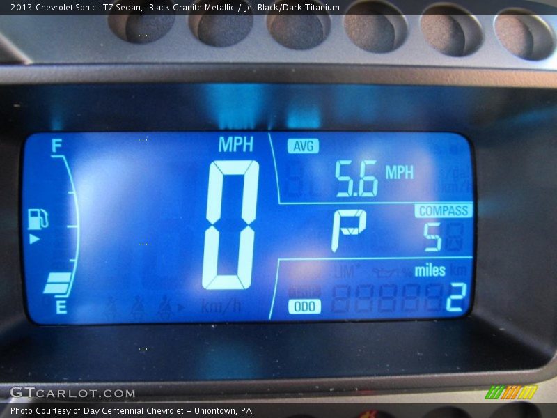 Black Granite Metallic / Jet Black/Dark Titanium 2013 Chevrolet Sonic LTZ Sedan