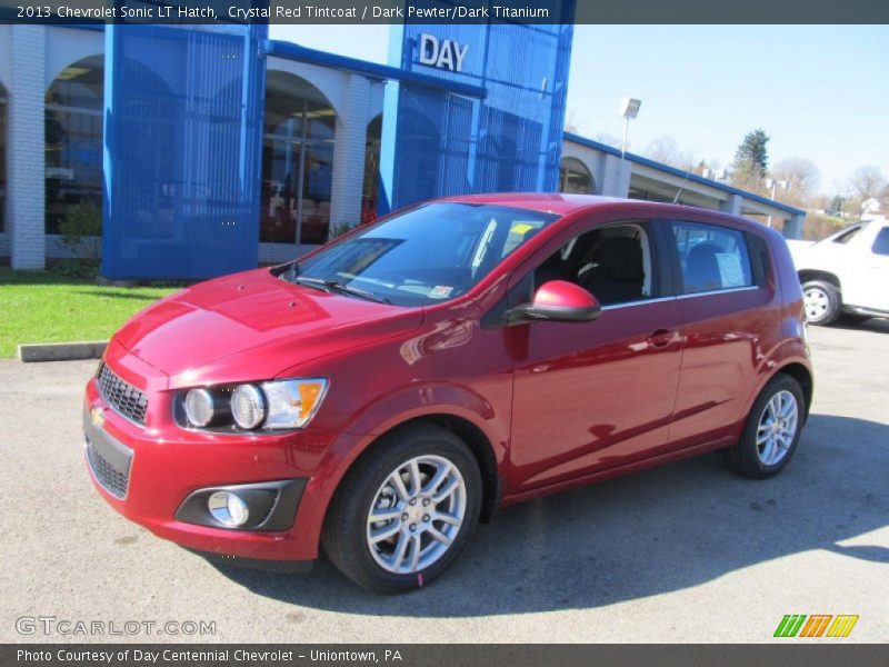Crystal Red Tintcoat / Dark Pewter/Dark Titanium 2013 Chevrolet Sonic LT Hatch