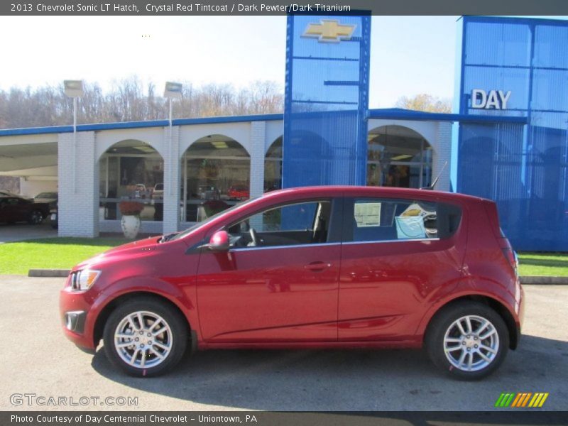 Crystal Red Tintcoat / Dark Pewter/Dark Titanium 2013 Chevrolet Sonic LT Hatch