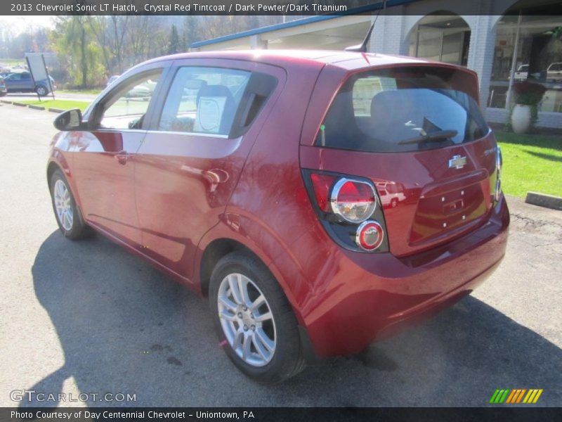 Crystal Red Tintcoat / Dark Pewter/Dark Titanium 2013 Chevrolet Sonic LT Hatch