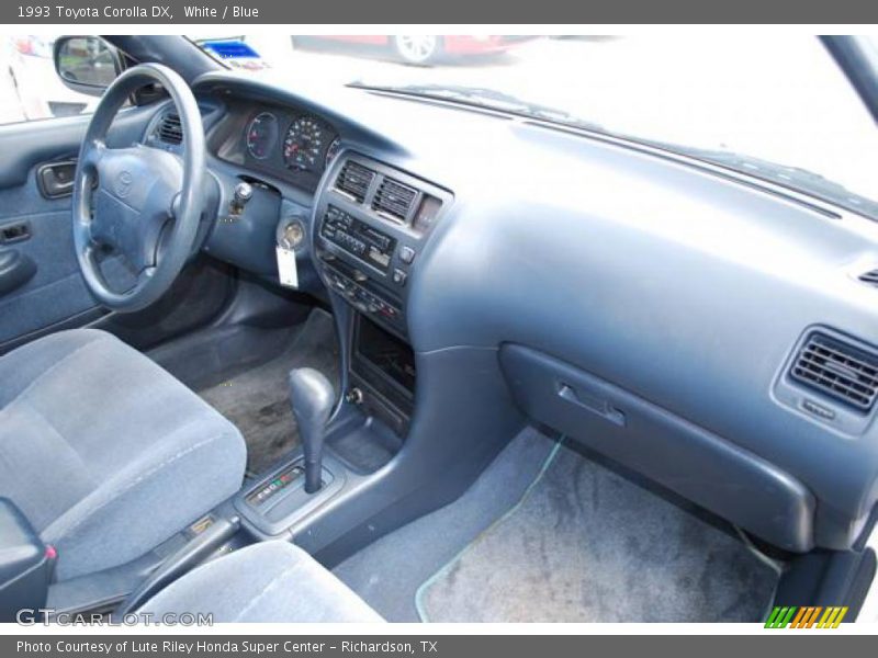 White / Blue 1993 Toyota Corolla DX