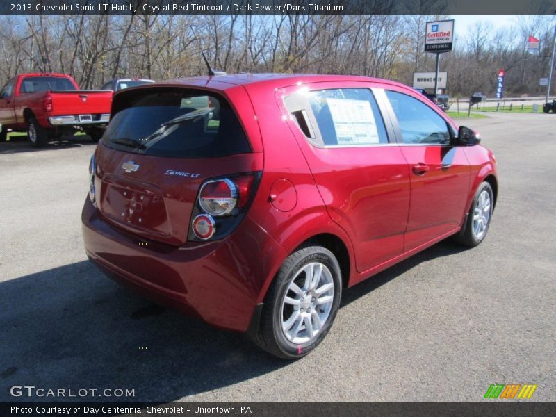 Crystal Red Tintcoat / Dark Pewter/Dark Titanium 2013 Chevrolet Sonic LT Hatch