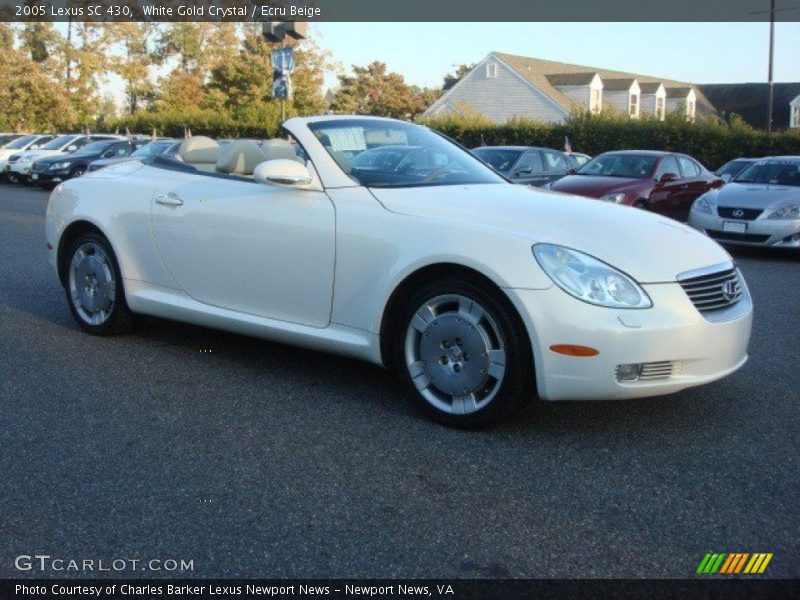 White Gold Crystal / Ecru Beige 2005 Lexus SC 430