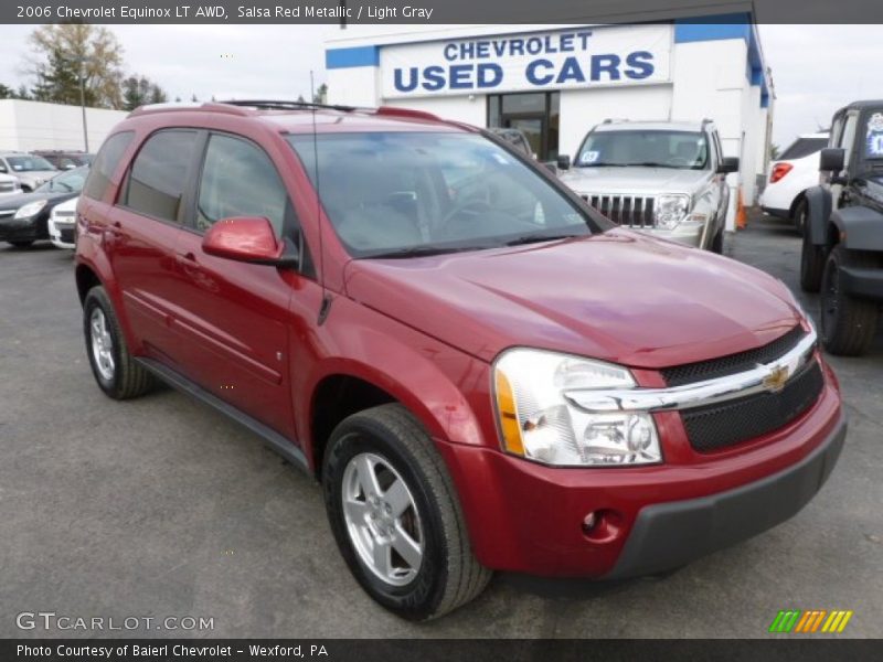 Salsa Red Metallic / Light Gray 2006 Chevrolet Equinox LT AWD