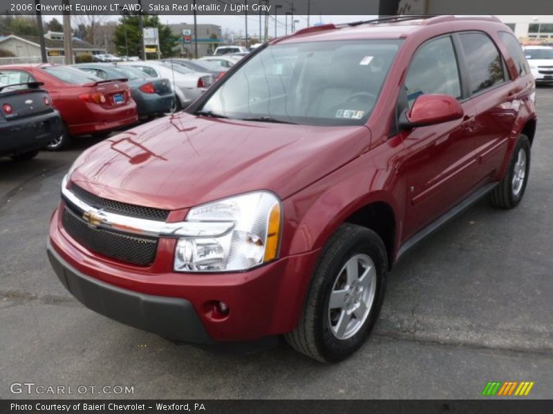 Salsa Red Metallic / Light Gray 2006 Chevrolet Equinox LT AWD