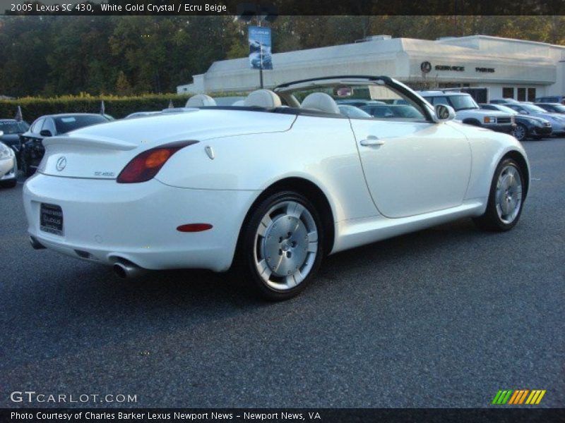 White Gold Crystal / Ecru Beige 2005 Lexus SC 430