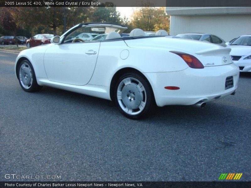 White Gold Crystal / Ecru Beige 2005 Lexus SC 430