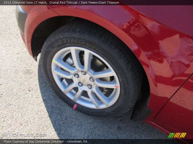 Crystal Red Tintcoat / Dark Pewter/Dark Titanium 2013 Chevrolet Sonic LT Hatch