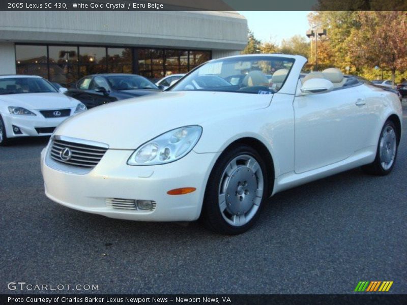 White Gold Crystal / Ecru Beige 2005 Lexus SC 430